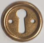 Schlüsselschild, Messing patiniert, aus Blech gestanzt und geprägt. Einzelstück, nur noch 1 Stück verfügbar.