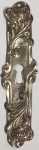 Schlüsselschild, Originalbeschlag, vernickelt, aus Blech gestanzt und geprägt, Einzelstück, nur 1 x verfügbar
