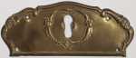 Schlüsselschild, Messing, aus Blech gestanzt und geprägt, original alter Beschlag. Einzelstück, nur noch 1 Stück verfügbar.