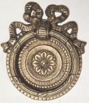 Alter antiker Griff, Messing patiniert, Ringgriff historisch