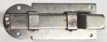 Möbelriegel antik, Riegel, gekröpft für 10mm Überschlag, Eisen blank