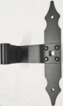 Ladenmittelband gekröpft um 55mm, Eisen schwarz, Fensterladenscharnier, nur 2 Stück lagernd