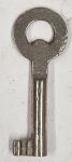 Schlüssel antike alte Form, aus Eisen mit Nutenbart A zierlich