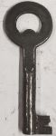 Schlüssel antike alte Form, aus Eisen mit Nutenbart X zierlich