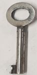 Schlüssel antike alte Form, aus Eisen mit gefrästem Chubbart für Schließung 1 zierlich, Einzelstück, nur 1 x verfügbar