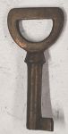 Schlüssel antike alte Form, aus Messing patiniert und geradem Bart, kleines Modell, nur 4 Stück verfügbar