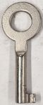 Schlüssel antike alte Form, aus Eisen vernickelt und Nutenbart D, kleines Modell