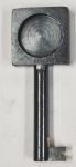 Schlüssel antike alte Form, schwarz und geradem Bart, , nur noch 3 Stück verfügbar