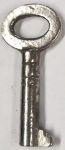Schlüssel antike alte Form, aus Eisen vernickelt mit gegossene Schließung, nur noch 1 Stück verfügbar