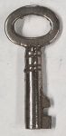 Schlüssel antike alte Form, aus Eisen vernickelt mit gegossene Schließung