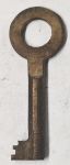 Schlüssel antike alte Form, aus Messing patiniert mit gefrästem Chubbart für Schließung 5 zierlich