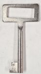 Schlüssel antike alte Form, vernickelt mit gefrästem Chubbart für Schließung 70, nur noch 1 Stück verfügbar