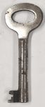 Schlüssel antike alte Form, aus Eisen blank mit gefrästem Chubbart für Schließung 1, nur noch 1 Stück verfügbar