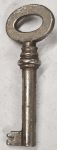 Schlüssel antike alte Form, aus Eisen blank mit gefrästem Chubbart für Schließung 4, nur noch 1 Stück verfügbar