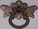 Ringgriff mit Rosette, Eisen gerostet und gewachst.