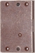 Einlassschloß rechts, Eisen gerostet, Dorn 20mm, mit Schlüssel