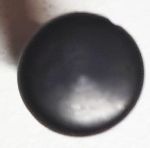 Hornknopf, schwarz mit Fehler, Ø 10mm, antiker Möbelknopf aus Tierhorn, nur 1 x verfügbar