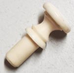 Beinknopf weiß, Ø 10mm, antiker Möbelknopf aus Tierknochen, nur 1 Stück verfügbar