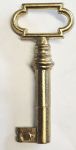Schlüssel Messing hell, mit Eurobart, antik, nur 1 x verfügbar