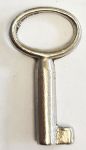 Schlüssel vernickelt, mit geradem Bart, nur noch 1 Stück verfügbar
