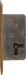Einsteckschloß, Dorn 15mm, rechts, mit Zuhaltungen