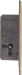 Einsteckschloß, Dorn 10mm, links, original alt, mit Zuhaltungen