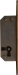 Einsteckschloß, Dorn 10mm, links, mit Zuhaltungen