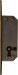 Einsteckschloß, Dorn 10mm, rechts, mit Zuhaltungen